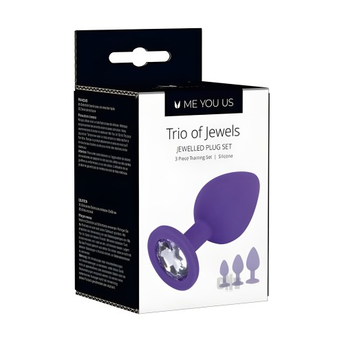 Me You Us Trio Of Jewels Purple | Butt Plug Set