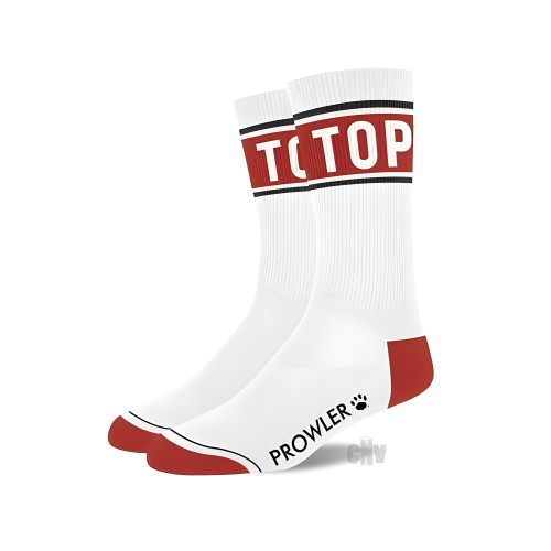 Calcetines Prowler Top Blanco/Rojo