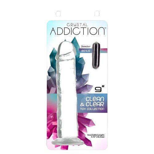 Crystal Addiction 9 Inch Dong - Lifelike Pleasure