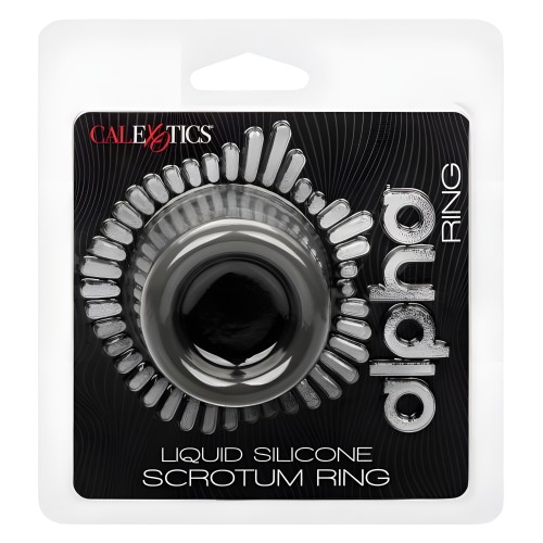 Alpha Liquid Silicone Scrotum Ring Gray