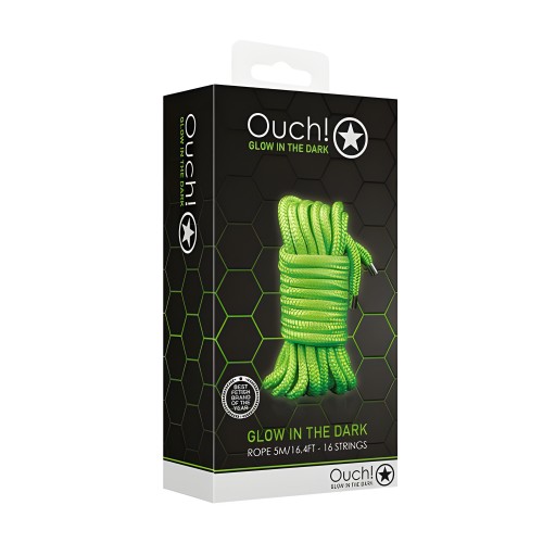 Ouch! Glow in the Dark Bondage Rope - 5m