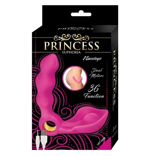 Princess Euphoria Rosa - Vibrador de Doble Motor