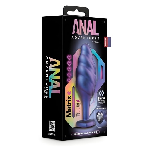 Butt Plugs Anal Adv Matrix Bumped Bling Plug Sapphi