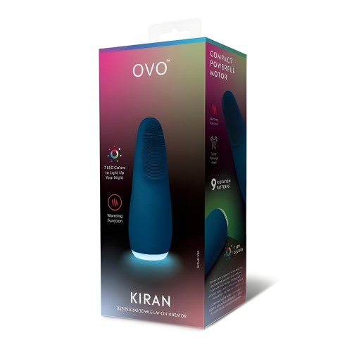 Ovo Kiran Layon Vibrator Blue - Estimulación Fácil de Agarrar