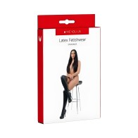 Myu Latex Stockings - Medium Black