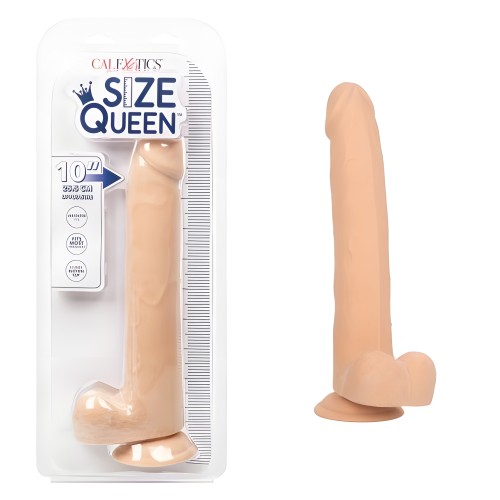 Size Queen 10in Ivory Realistic Dildo