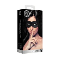 Velvet & Velcro Eye Mask Adjustable Black