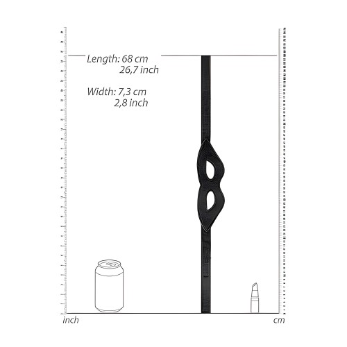 Velvet & Velcro Eye Mask Adjustable Black