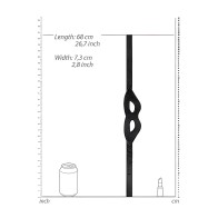 Velvet & Velcro Eye Mask Adjustable Black