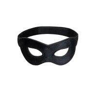 Velvet & Velcro Eye Mask Adjustable Black