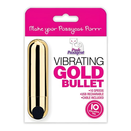 Pink Pussycat Gold Bullet Vibrator
