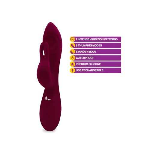 Viben Pzazz Rabbit Vibrator - Intense Stimulation