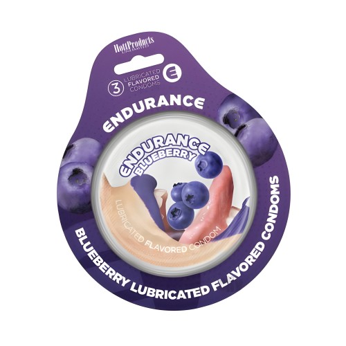 Condones Endurance Blueberry 3pk