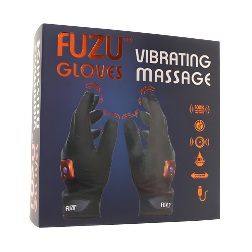 Guantes de Masaje Vibrantes Fuzu Negros