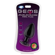 Cloud 9 Gems Black Silicone Anal Plug for Intense Pleasure