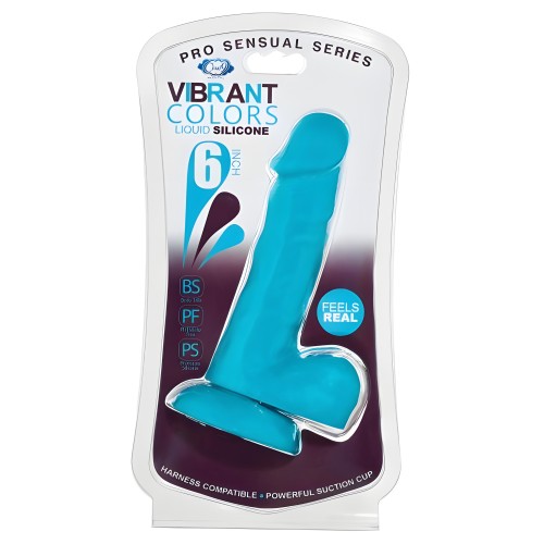 Cloud 9 Vibrant Colors 6" Blue Pro Sensual Line
