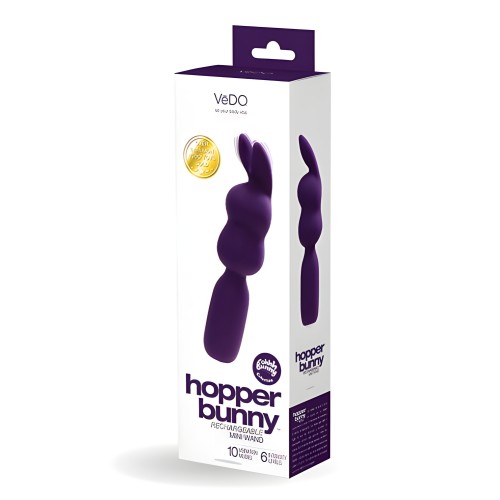 Vedo Hopper Bunny Rechargeable Mini Wand - Purple