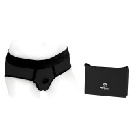 Arnés de Bragas de Nylon Spareparts Tomboi - Negro 4XL