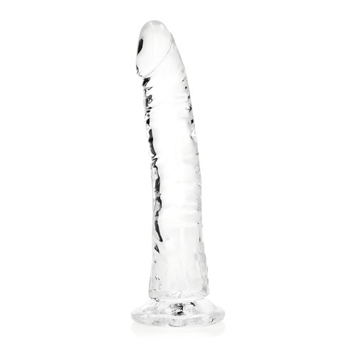Dildo Realrock Crystal Clear Slim - 8 Pulgadas