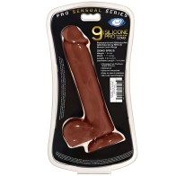 Pro Sensual Dong de Silicona Premium Marrón de 9 Pulgadas - Realista