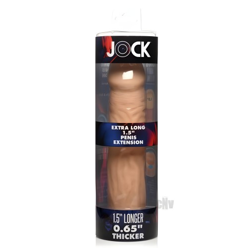 Jock Extra Long Penis Extension Sleeve 1.5in Light
