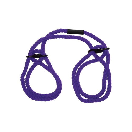 Merci Restrain Hemp Cuffs - Purple