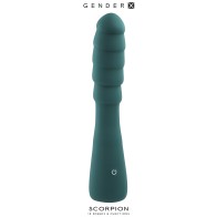 Gender X Scorpion Rechargeable Silicone Vibrator Teal