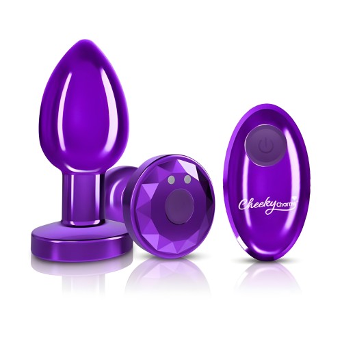 Cheeky Charms Vibrating Metal Plug - Remote Control