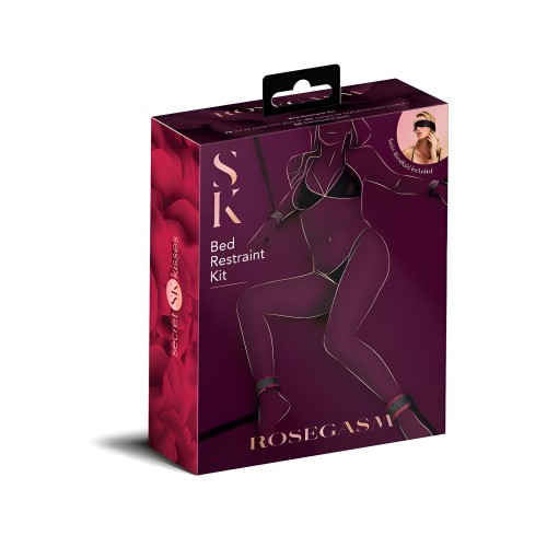 Rosegasm Bed Restraint Kit with Blindfold