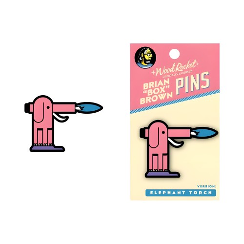 Pin Elephant Torch - Enamel Lapel Pin