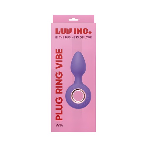 Luv Inc Vr14: Plug Ring Vibe - Púrpura | 12 Modos de Vibración