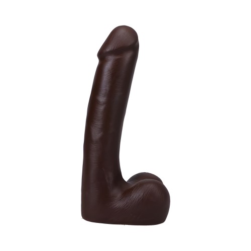 El Pene Realista Dildo Vac-u-lock de 9 Pulgadas con Testículos Chocolate