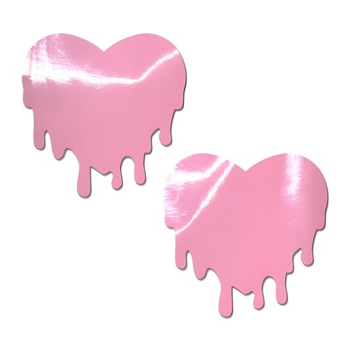 Pastease Faux Latex Melty Hearts - Playful Seduction