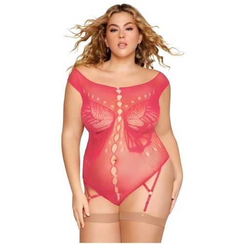 Seamless Butterfly Garter Teddy Watermelon Osq