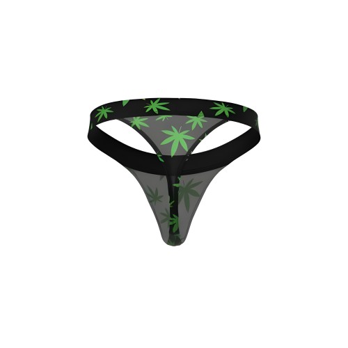 Male Power Hazy Dayz Micro Thong L/XL Potleaf