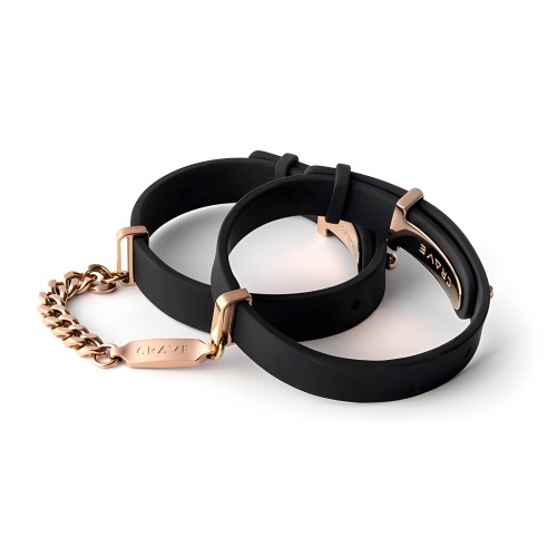 Crave ID Cuffs Black/Rose Gold