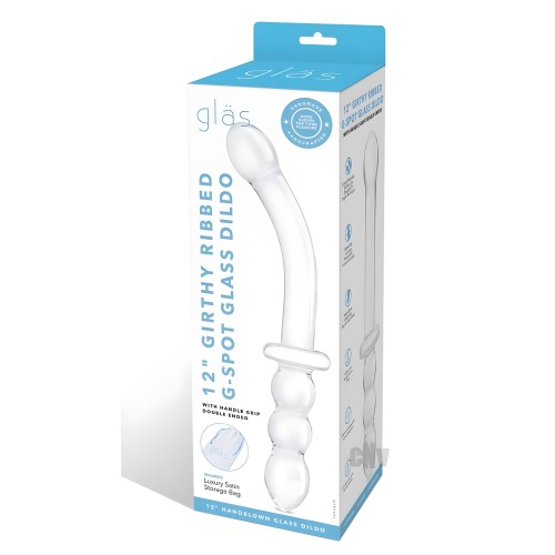 Buy Girthy Rib Gspot Glass Dildo Handle