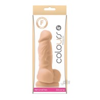Colours Pleasures 4in White - Realistic Dildo