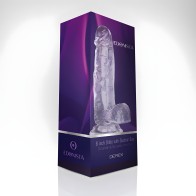 Derek 8'' Dildo with Suction Cup - Clear