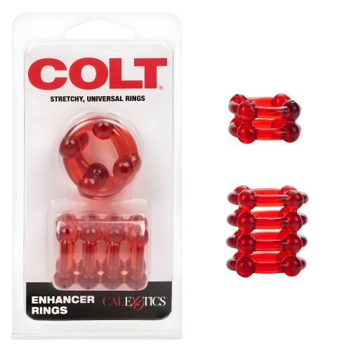 COLT Enhancer Rings - Red for Extended Pleasure