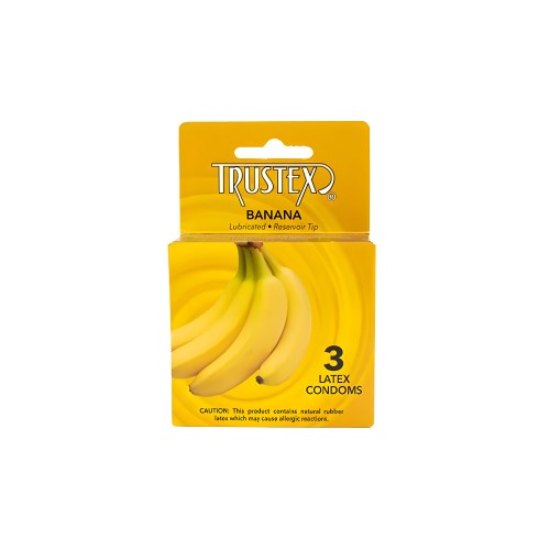 Trustex Flavored Lubricated Condoms - Banana