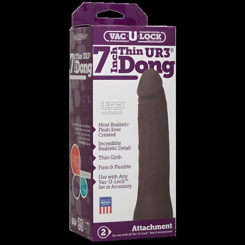 Vac-U-Lock 7-Inch Thin Dong - Realistic Attachment