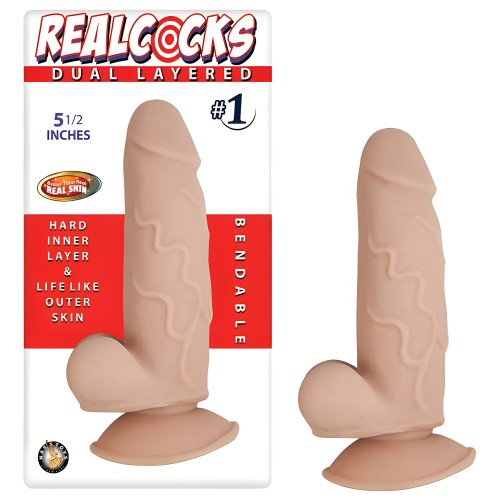 Realcocks Dual Layered #1 5.5in Flesh