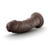 Au Naturel - 8 Inch Dildo With Suction Cup - Chocolate