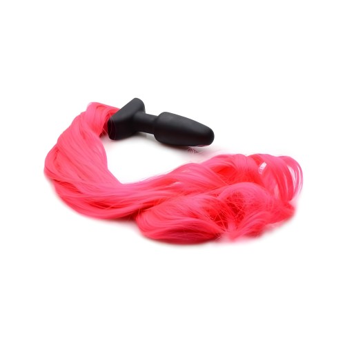 Tailz Pony Tail Anal Plug in Hot Pink
