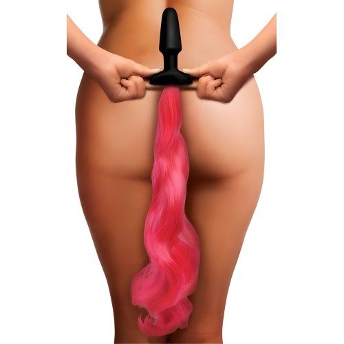 Tailz Pony Tail Anal Plug in Hot Pink