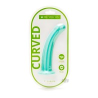 Dildo Curvado de Silicona Myu 7 Aqua