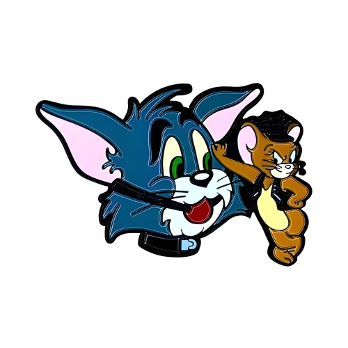 Geeky & Kinky Cat & Mouse Pin - Playful Design
