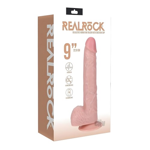Realrock Vibe Cock Balls Straight 9 inch