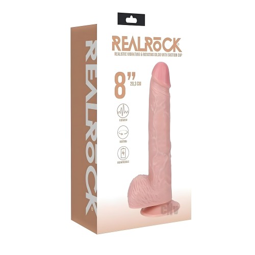 Dildo Vibrador Recto Realrock Vibe Rotate Balls 8 Pulgadas